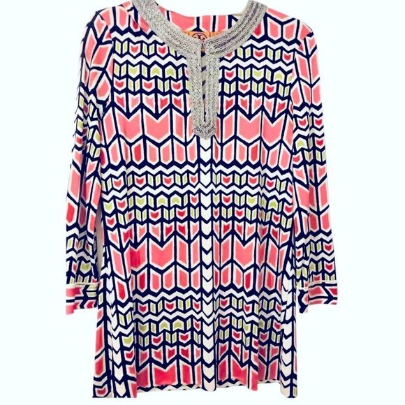 Tory Burch Silk Tunic Size Small - Picture 2 of 4